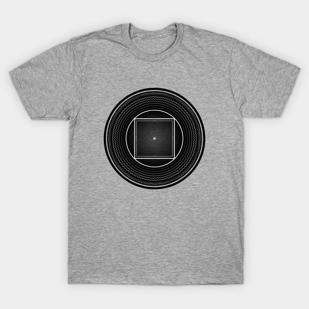 Optical Illusion Line Design T-Shirt by jondenby